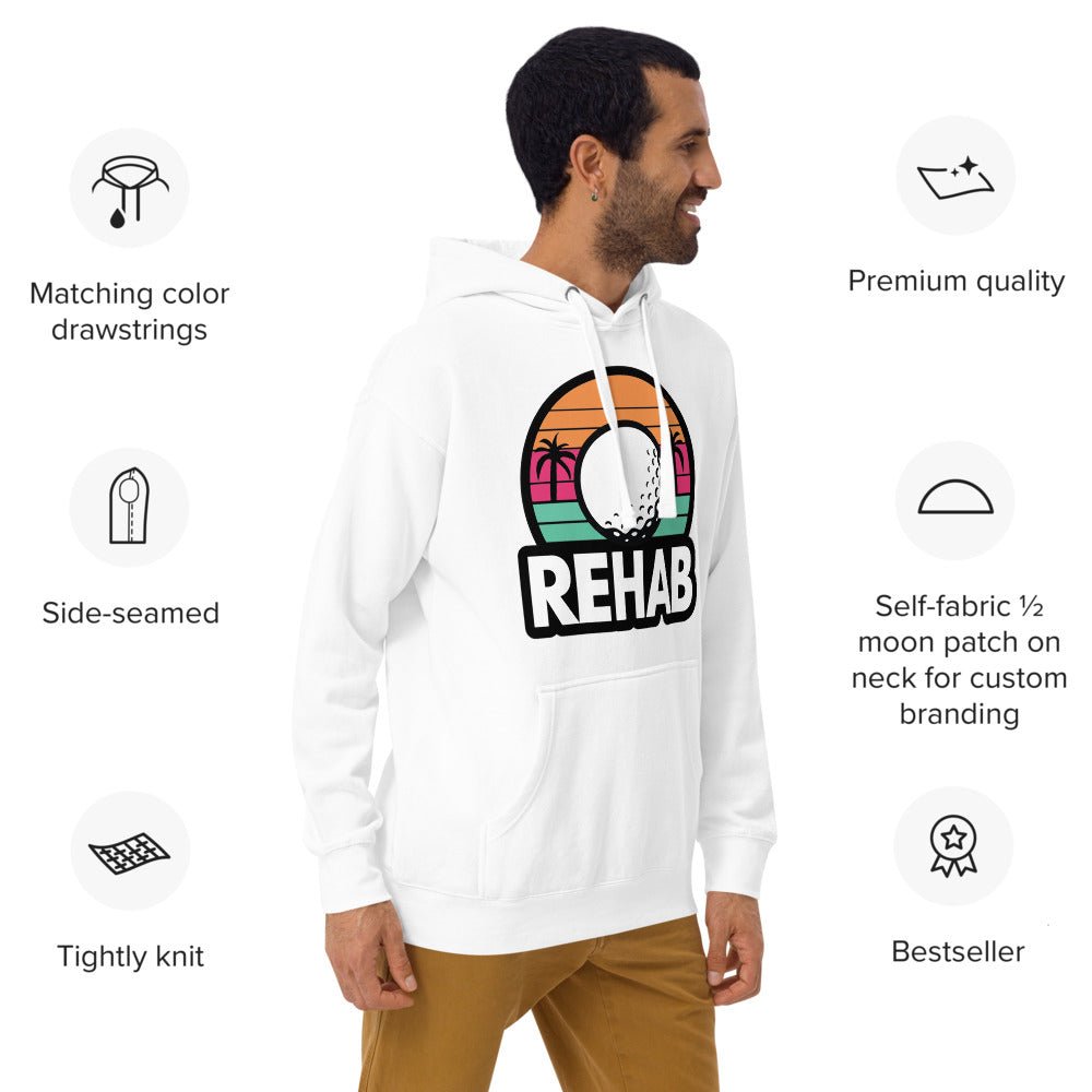 Club Rehab Premium Hoodie – The Ultimate Comfort Upgrade - Carbon Grey S - Club Rehab