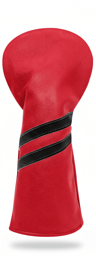 Club Rehab Premium Stripe Headcovers - Red Driver - Club Rehab