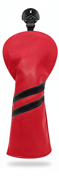 Club Rehab Premium Stripe Headcovers - Red Fairway - Club Rehab