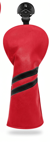 Club Rehab Premium Stripe Headcovers - Red Hybrid - Club Rehab