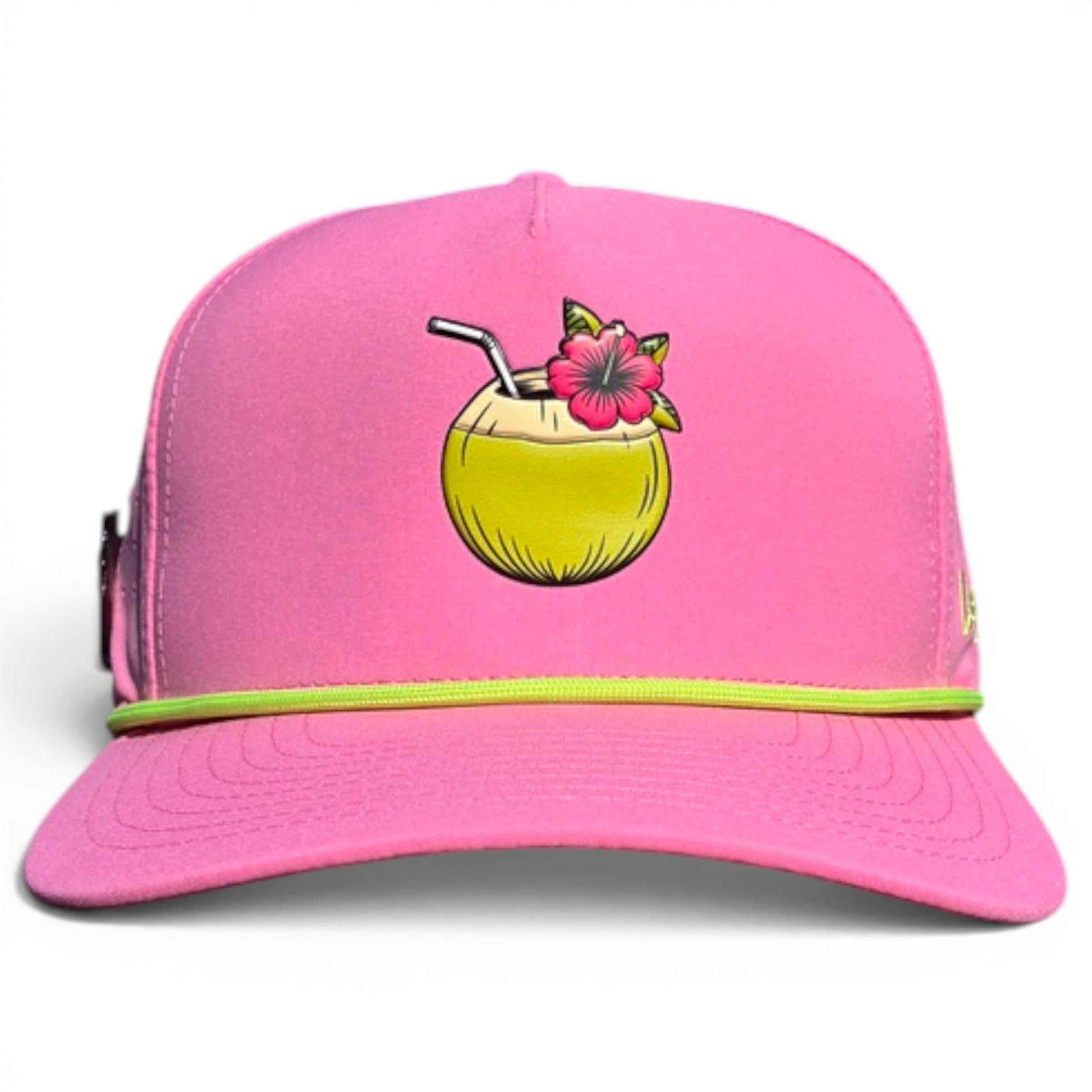 Coconut Cocktail Golf Hat | Snapback Cap | Built-in Magnetic Ball Marker Holder + Marker Included | Adjustable Coconut Cocktail - Club Rehab