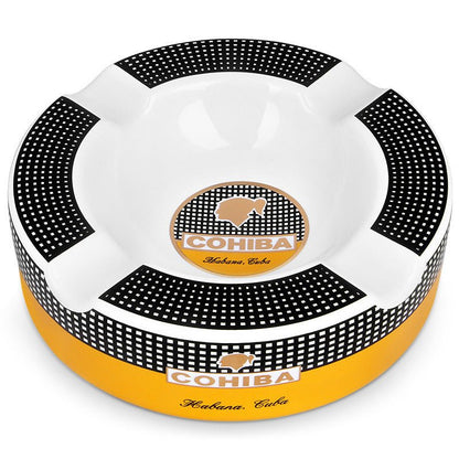Cohiba-Style 4-Rest Ceramic Cigar Ashtray (Round, Luxury Finish) - Club Rehab