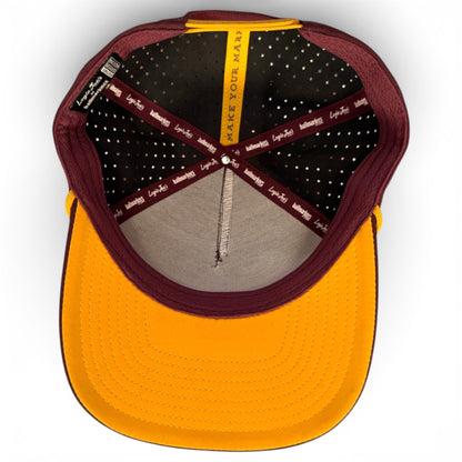 Cold One Golf Hat | Snapback Cap | Built-in Magnetic Ball Marker Holder + Marker Included | Adjustable | One Size - Club Rehab