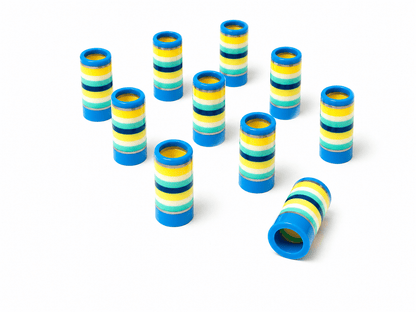 Color Pop Ferrules | 10 - Pack Golf Club Shaft Ferrules - Electric Lemons - Club Rehab