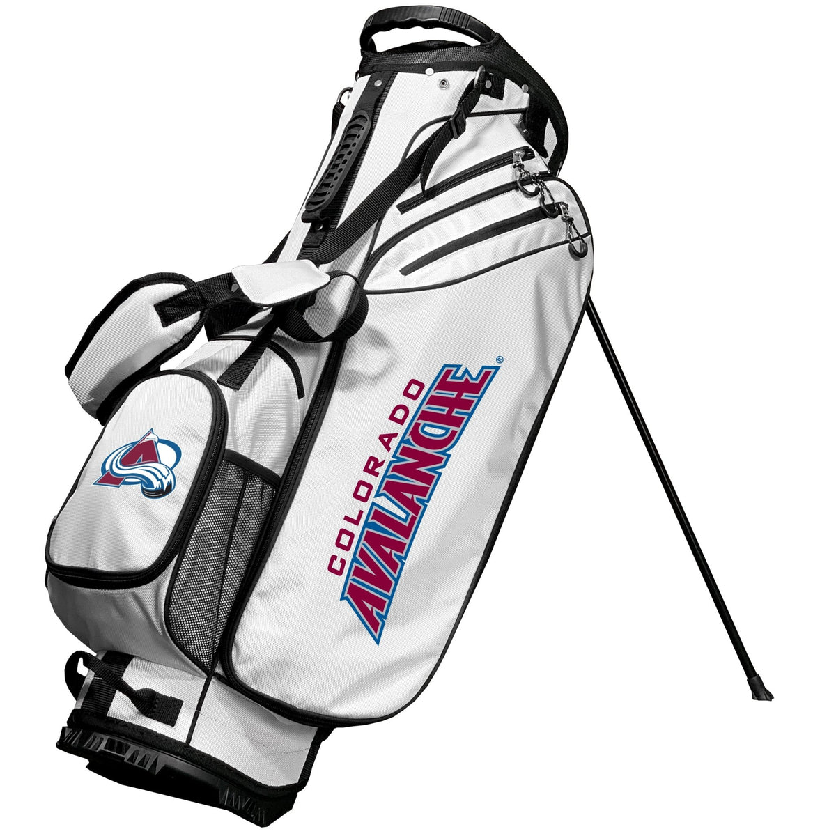 Colorado Avalanche Birdie stand golf bag, White color
