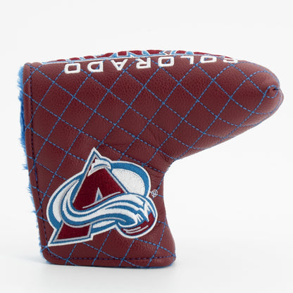 Colorado Avalanche solid blade putter quilted golf headcover