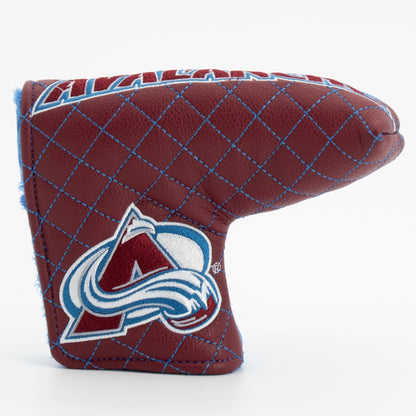 Colorado Avalanche split blade putter quilted golf headcover