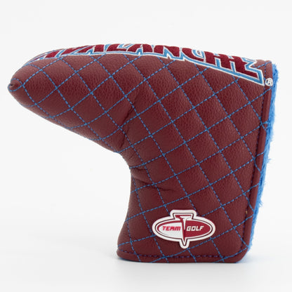 Colorado Avalanche solid blade putter quilted golf headcover alternate view