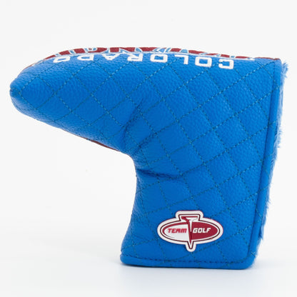Colorado Avalanche split blade putter quilted golf headcover alternate view
