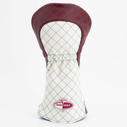 Colorado Avalanche stripe driver quilted golf headcover alternate view