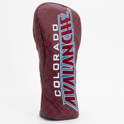 Colorado Avalanche solid fairway quilted golf headcover alternate view