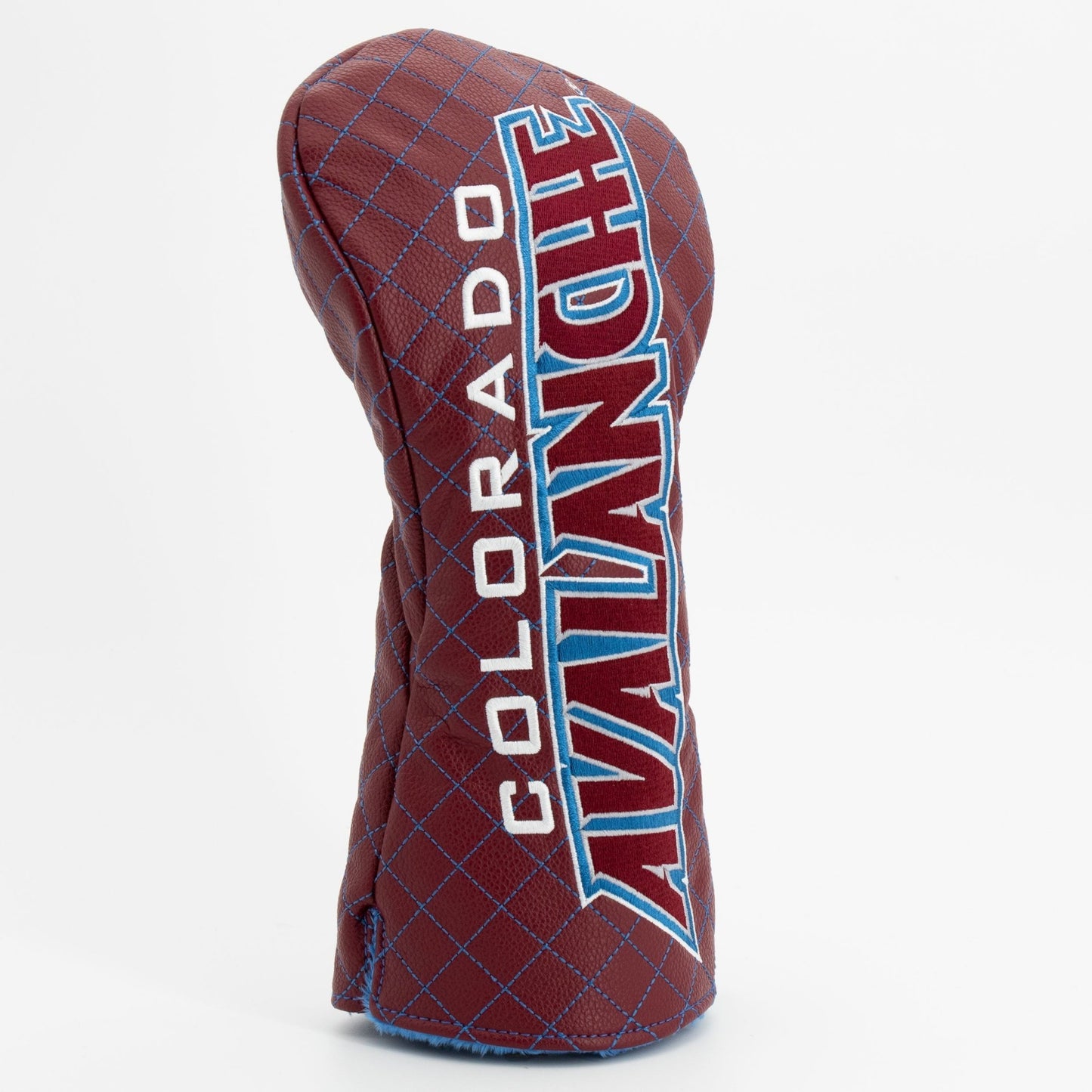 Colorado Avalanche solid driver quilted golf headcover alternate view