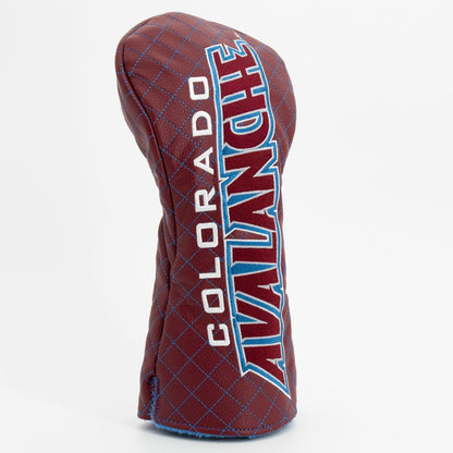 Colorado Avalanche solid driver quilted golf headcover alternate view