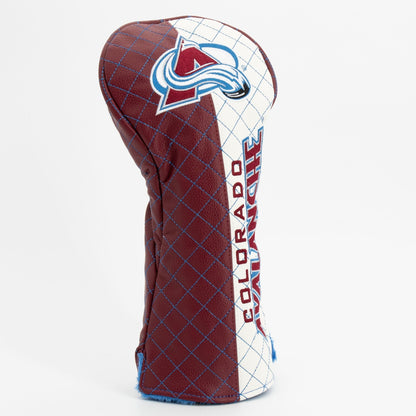 Colorado Avalanche split driver quilted golf headcover alternate view
