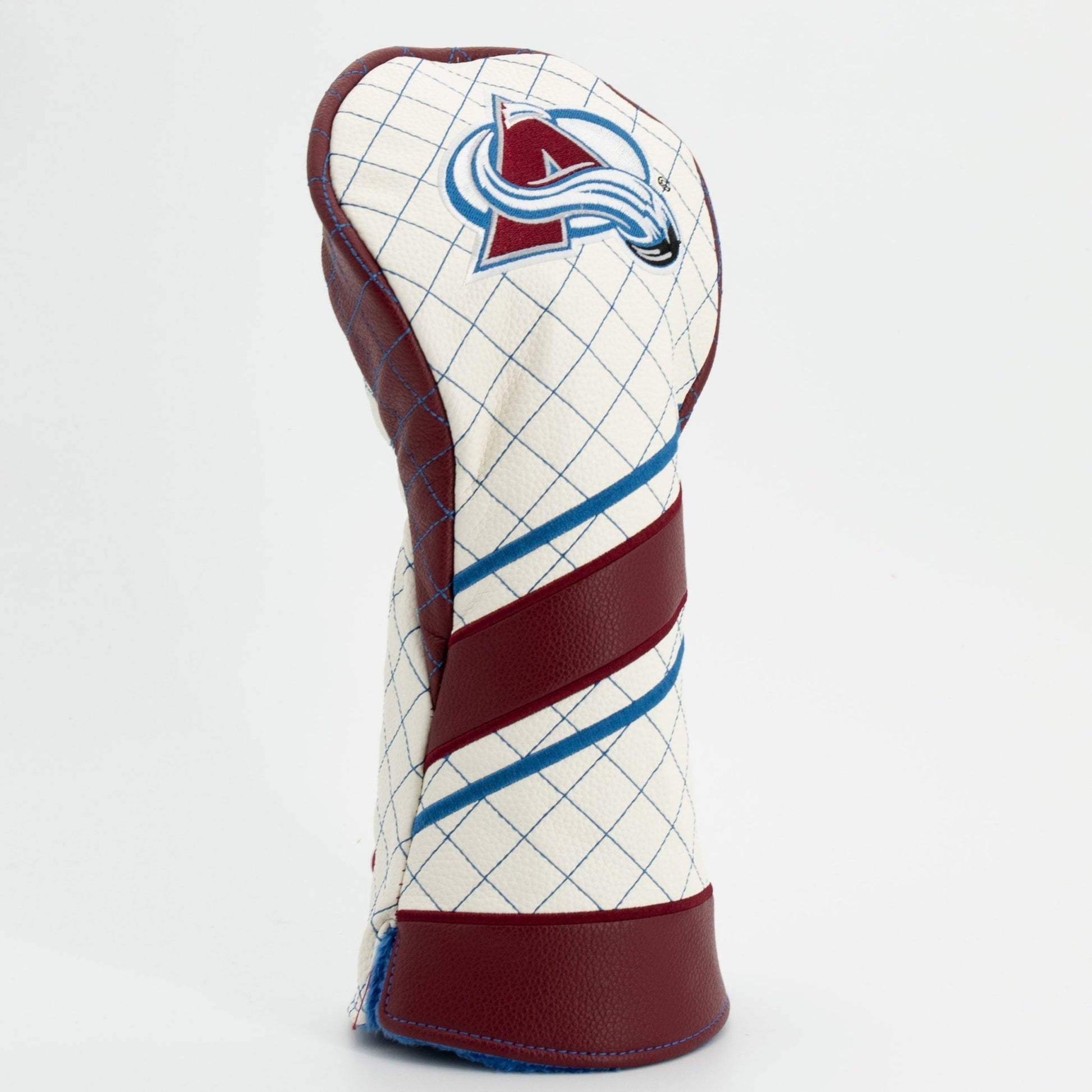 Colorado Avalanche stripe driver quilted golf headcover alternate view