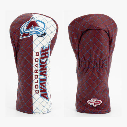 Colorado Avalanche Split Quilted Fairway Headcover, front and back views
