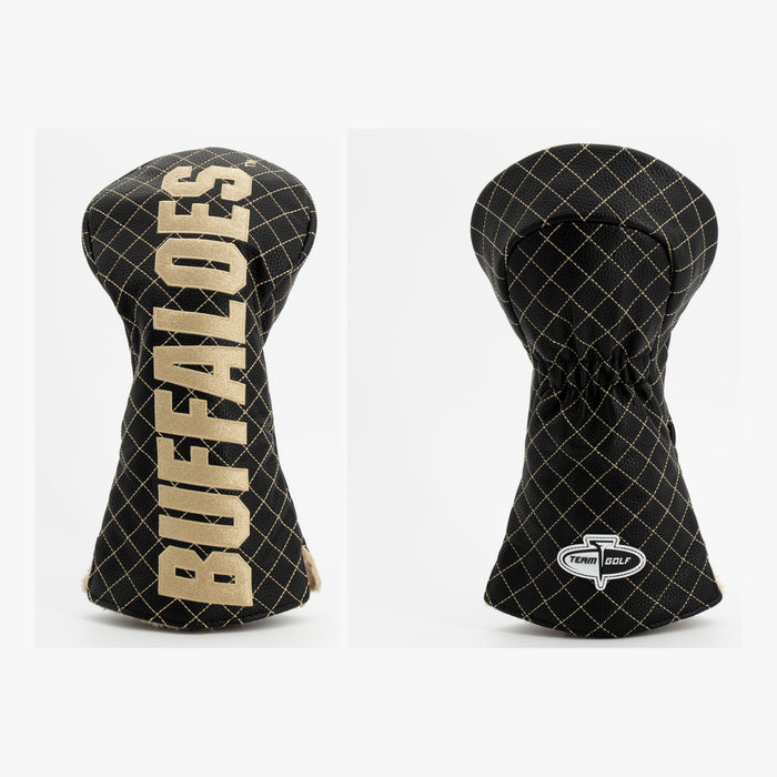 Colorado Buffaloes Solid Quilted Driver Headcover, front and back views