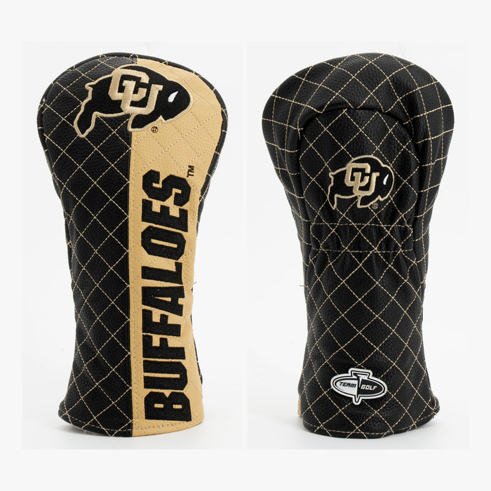 Colorado Buffaloes Split Quilted Fairway Headcover, front and back views