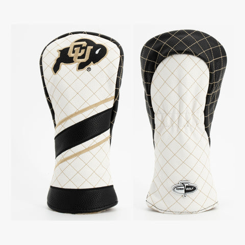 Colorado Buffaloes Gestepptes Fairway-Holz-Headcover im Streifendesign