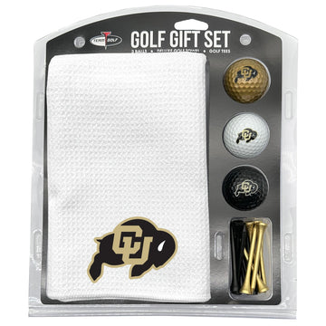 Colorado Buffaloes Golf-Geschenkset mit weißem Mikrofasertuch
