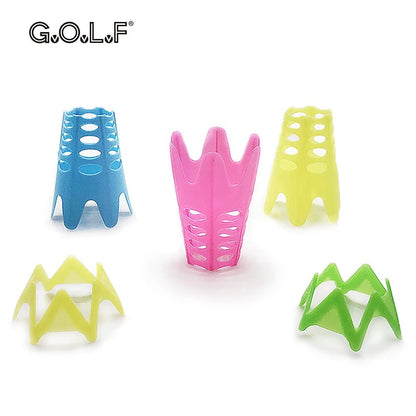 Colorful Golf Simulator Tees – Perfect for Home Setups 10 Pcs - The Smooth Operator (Short) Blue - Club Rehab