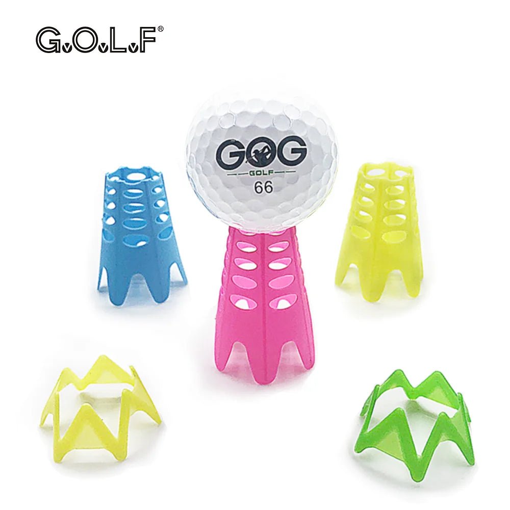Colorful Golf Simulator Tees – Perfect for Home Setups 10 Pcs - The Smooth Operator (Short) Blue - Club Rehab