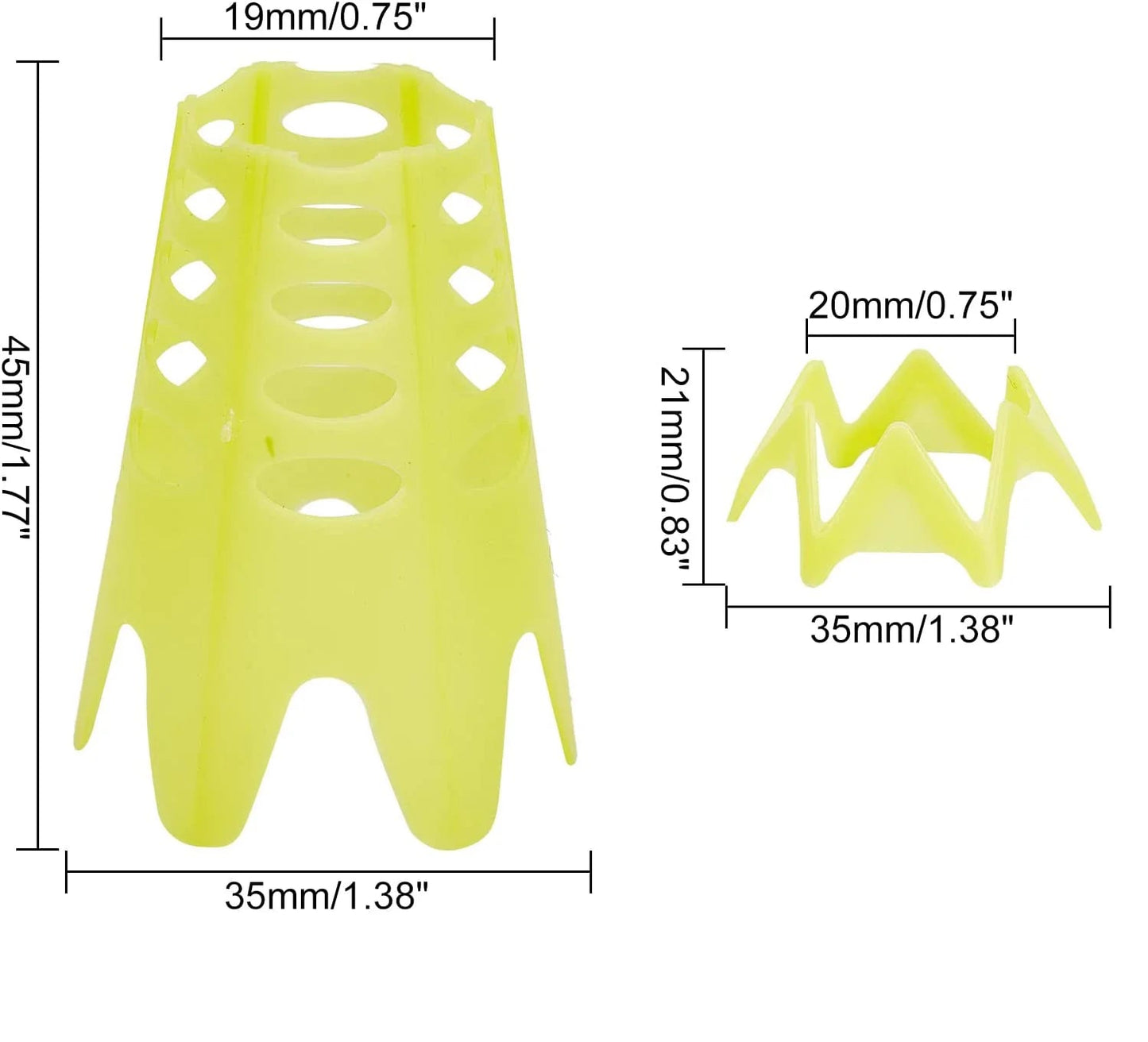 Colorful Golf Simulator Tees – Perfect for Home Setups 10 Pcs - The Smooth Operator (Short) Yellow - Club Rehab