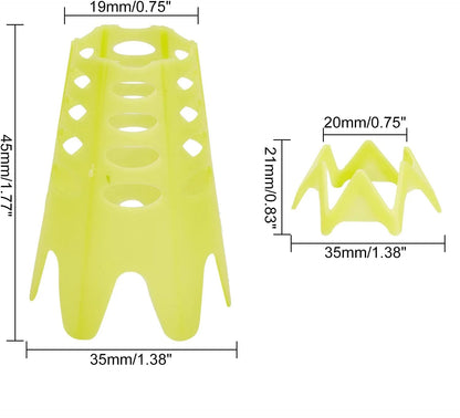 Colorful Golf Simulator Tees – Perfect for Home Setups 10 Pcs - The Smooth Operator (Short) Yellow - Club Rehab