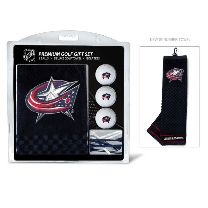 Columbus Blue Jackets Embroidered Towel Golf Gift Set