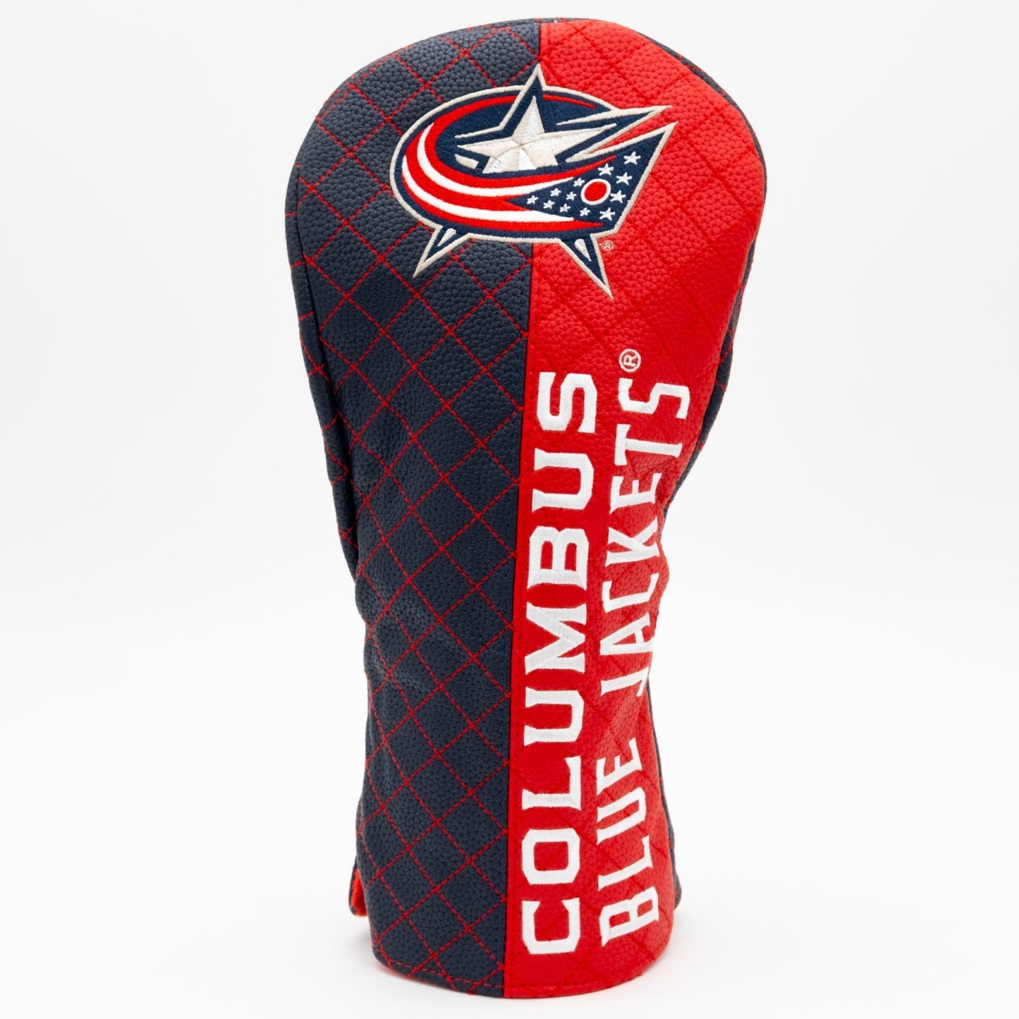 Columbus Blue Jackets split driver quilted golf headcover
