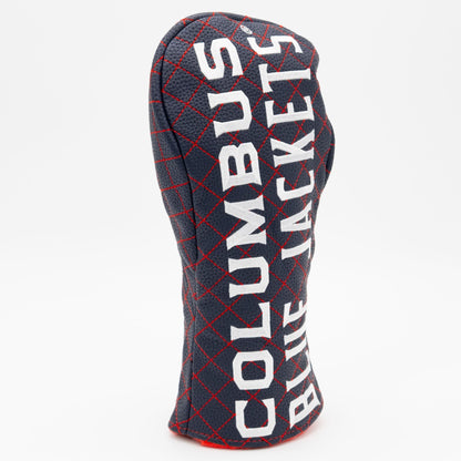 Columbus Blue Jackets solid fairway quilted golf headcover alternate view