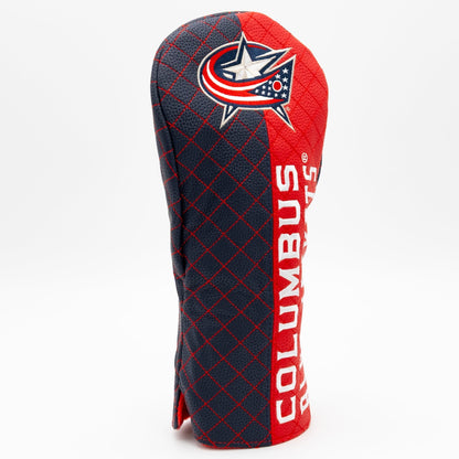 Columbus Blue Jackets split driver quilted golf headcover alternate view