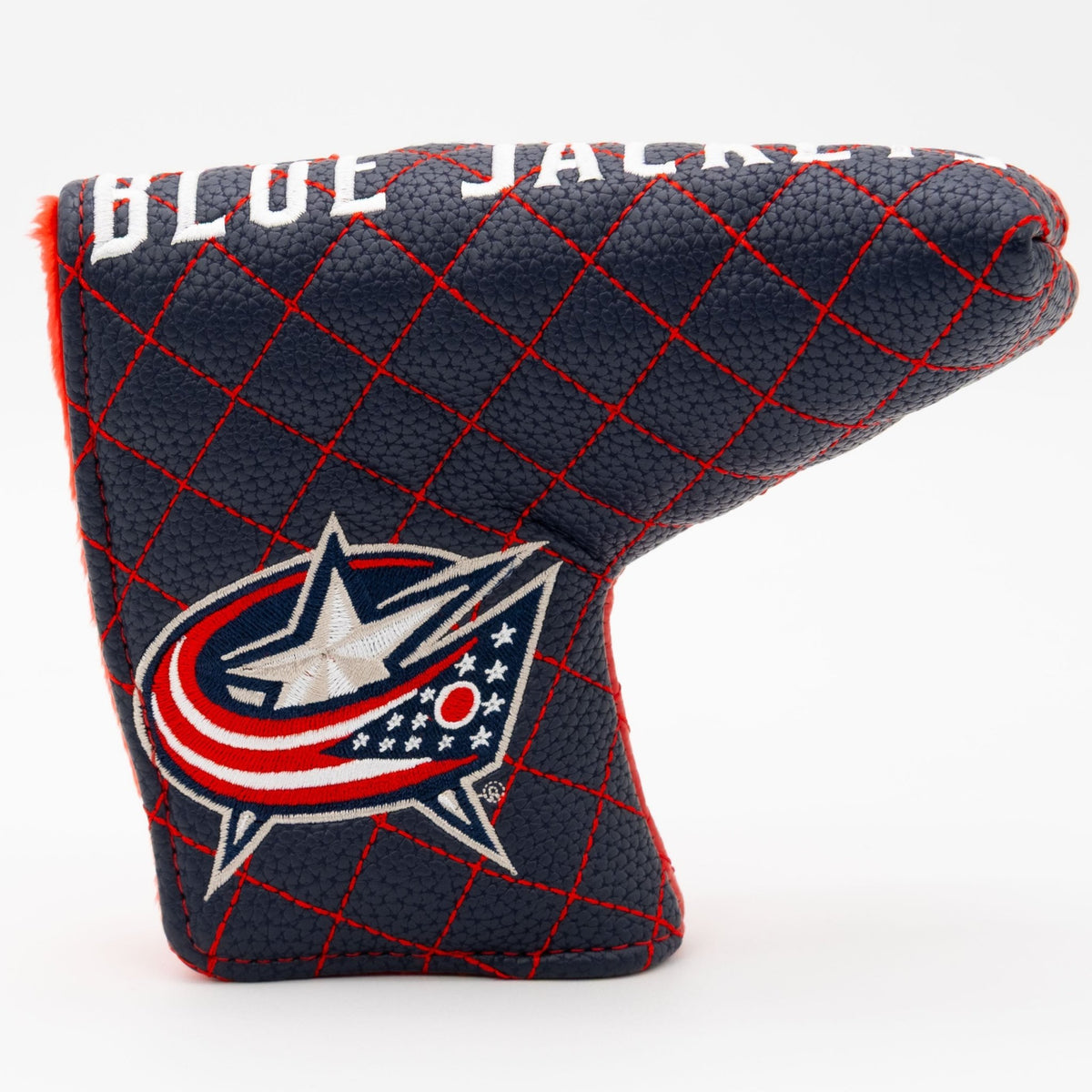 Columbus Blue Jackets split blade putter quilted golf headcover