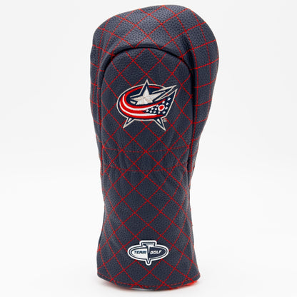 Columbus Blue Jackets solid fairway quilted golf headcover alternate view