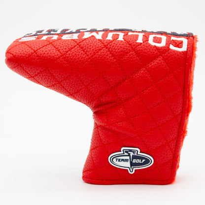 Columbus Blue Jackets split blade putter quilted golf headcover alternate view