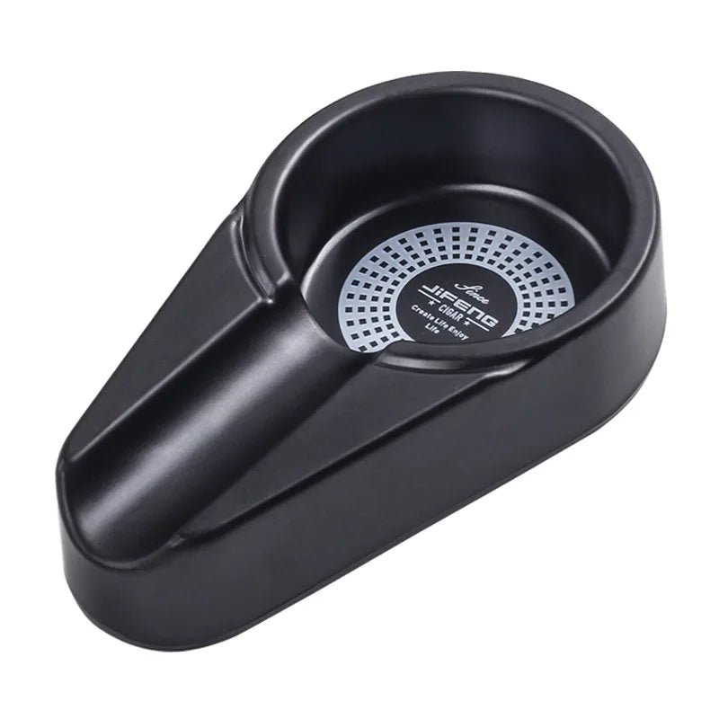 Compact Single Cigar Ashtray – Indoor & Outdoor Use - Club Rehab - Cigar AccessoriesBlack45461529755840