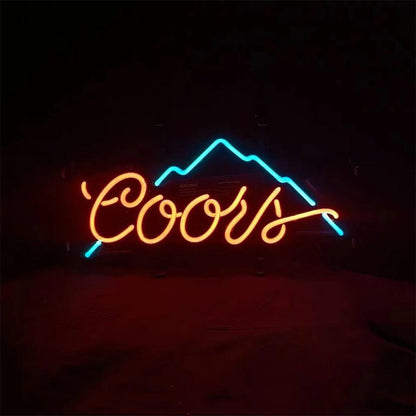 Coors Light Beer Mountain Neon Sign Light - Club Rehab
