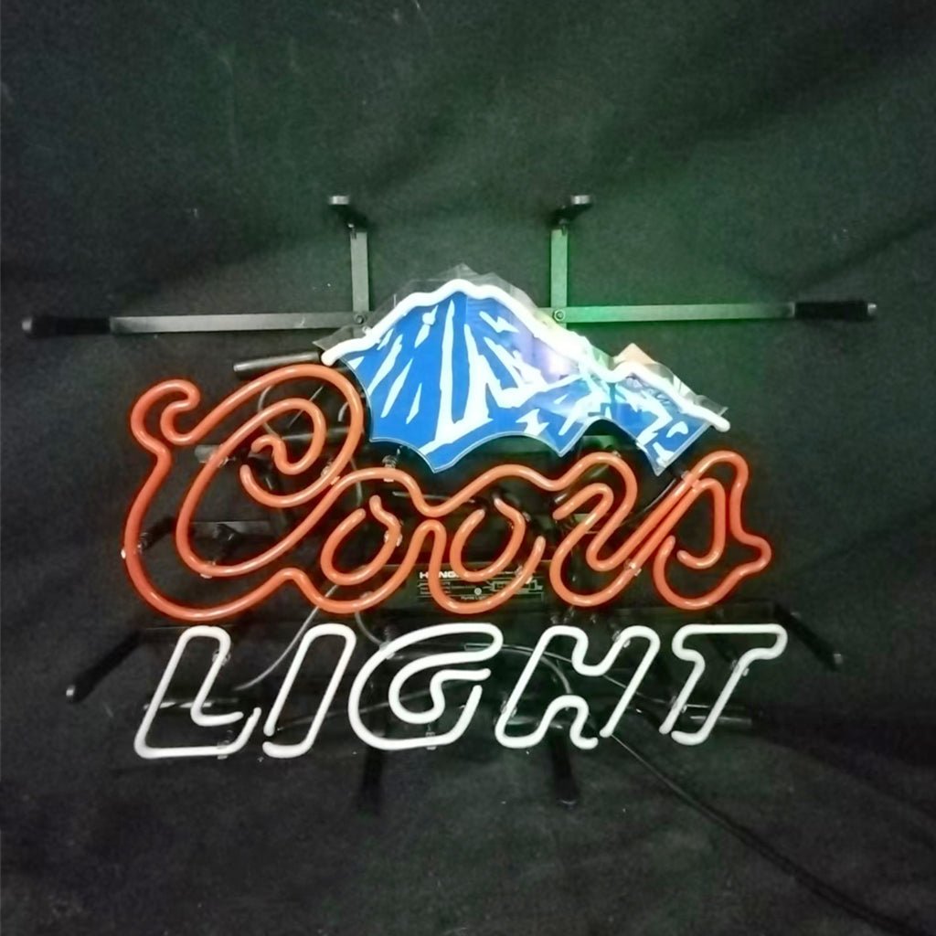 Coors Light Beer Outline Neon Signs - Club Rehab