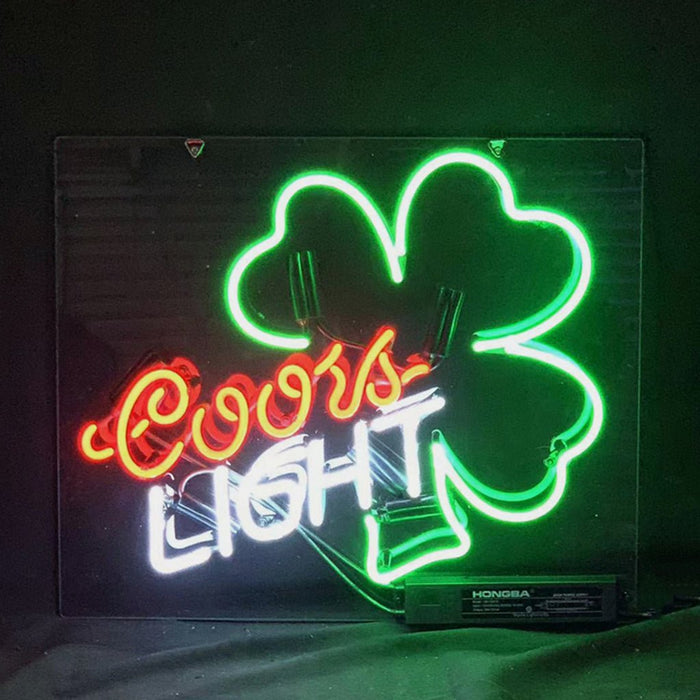 Coors Light Clover Neon Signs Light - Club Rehab