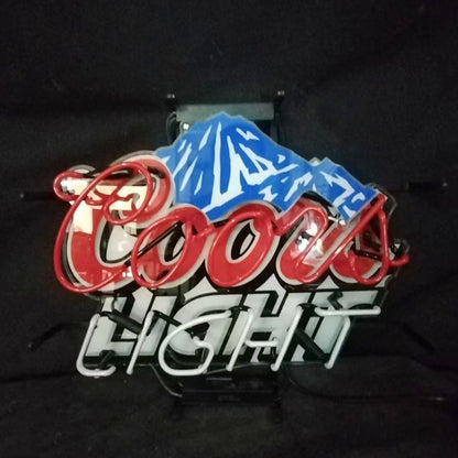 Coors Light with Snow Mountain Logo Neon Signs - Club Rehab