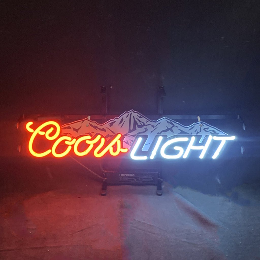 Coors Light with Snow Mountain Neon Signs - Club Rehab