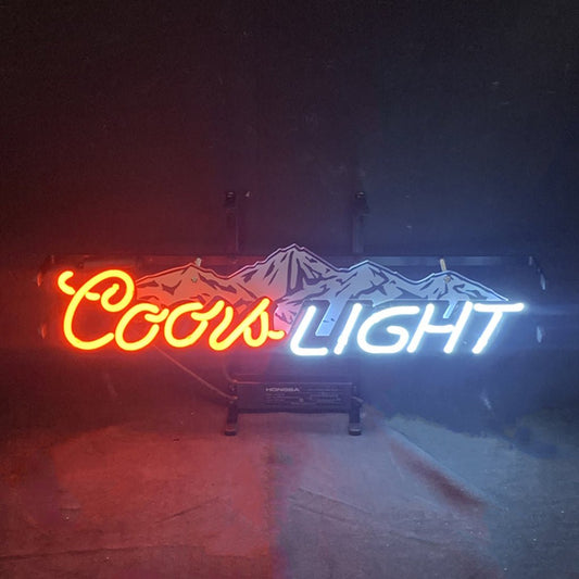 Coors Light with Snow Mountain Neon Signs - Club Rehab