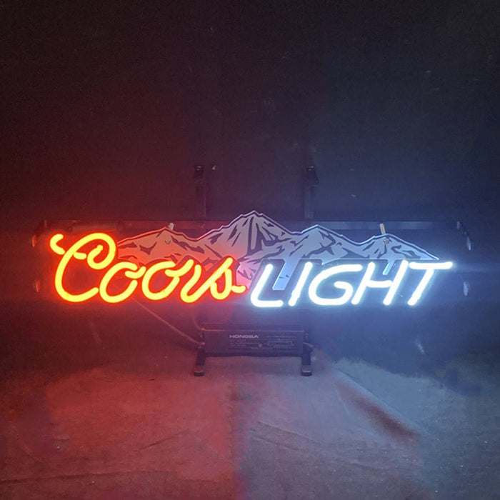 Coors Light with Snow Mountain Neon Signs - Club Rehab