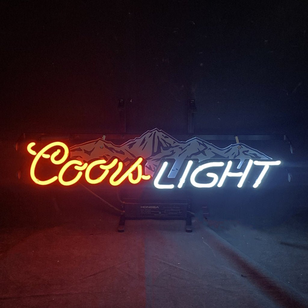 Coors Light with Snow Mountain Neon Signs - Club Rehab