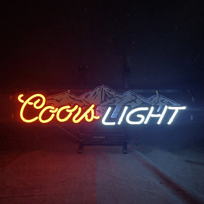 Coors Light with Snow Mountain Neon Signs - Club Rehab