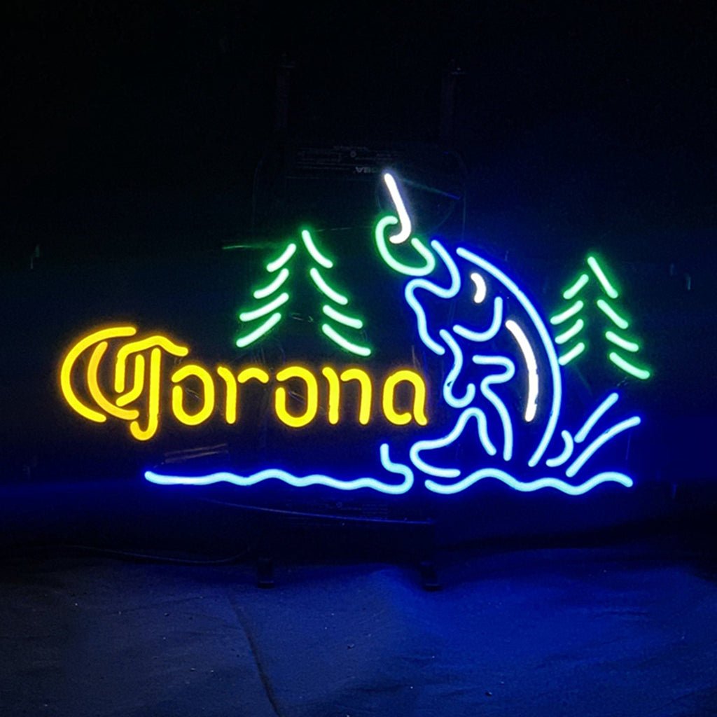 Corona Extra Go Fishing Neon Signs - 19"x12" - Club Rehab