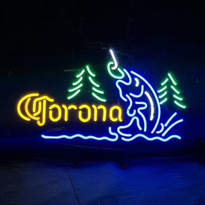 Corona Extra Go Fishing Neon Signs - 19"x12" - Club Rehab