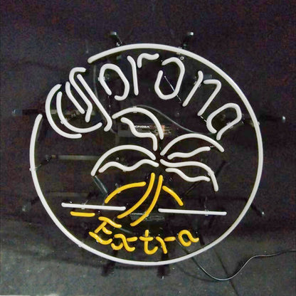 Corona Extra Palm Tree Parrot Neon Signs - 17"x17" - Club Rehab