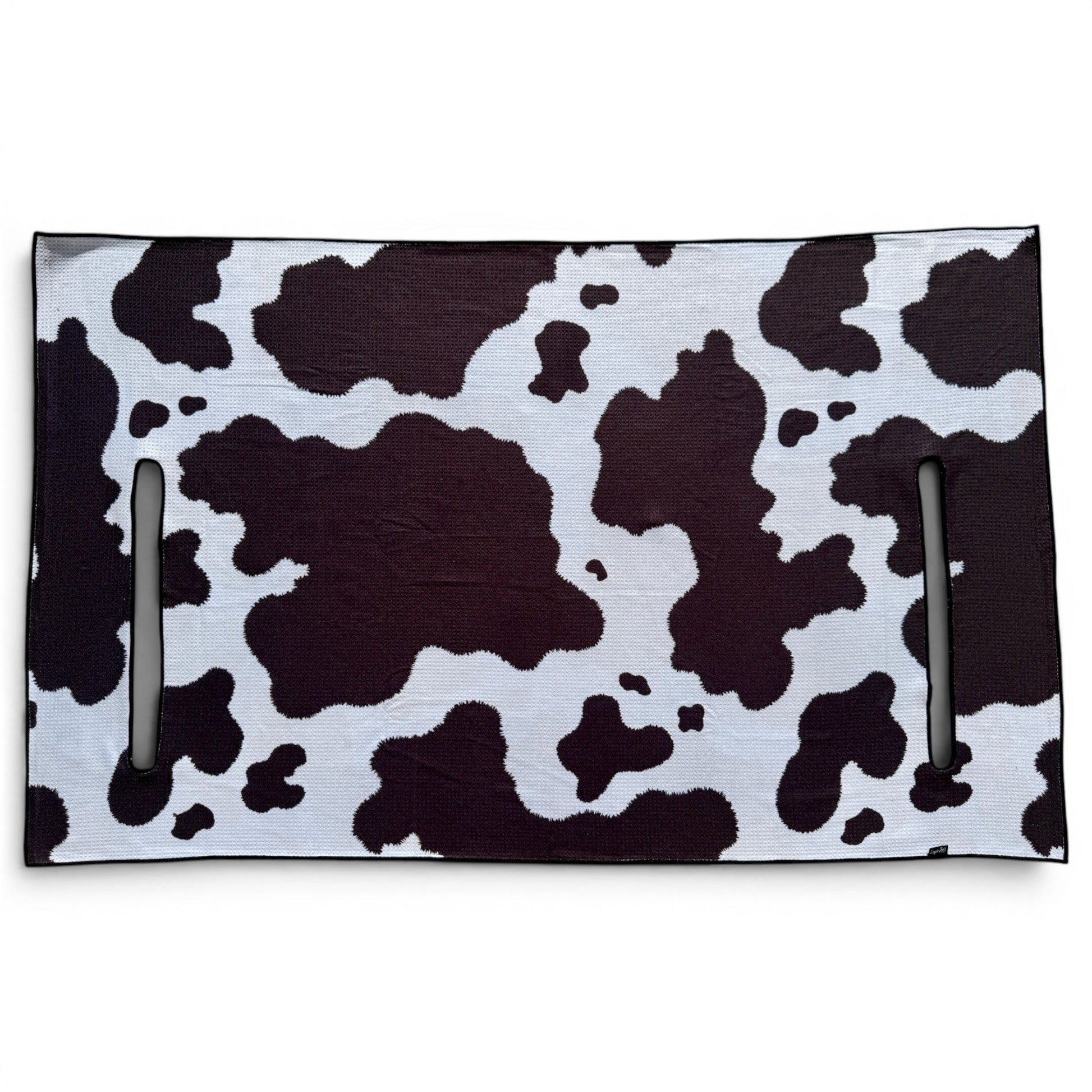 Cow Print Golf Cart Seat Cover | Premium Microfiber Golf Cart Seat Towel | Universal Fit | Machine Washable | Cow Print - Club Rehab