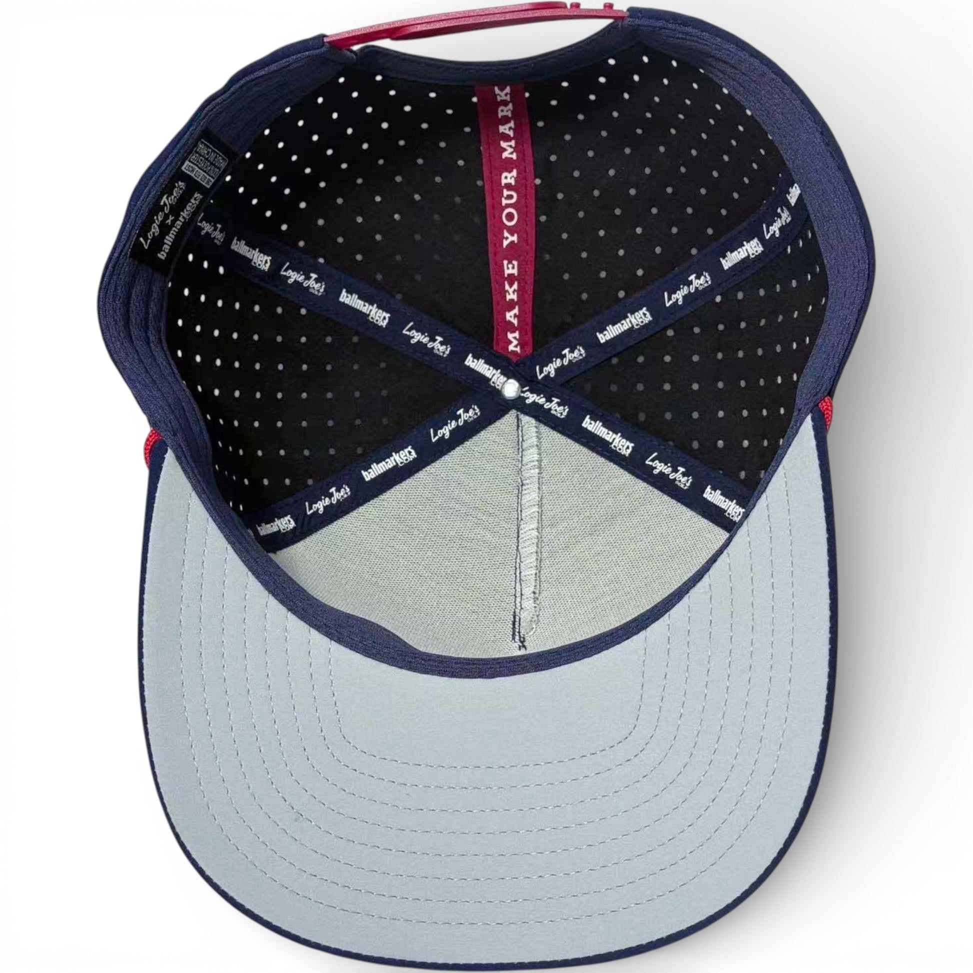 Crab Trap Golf Hat | Snapback Cap | Built-in Magnetic Ball Marker Holder + Marker Included | Adjustable | One Size - Club Rehab